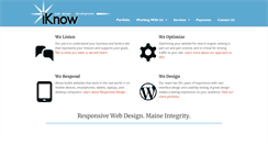 Desktop Screenshot of iknowwebdesign.com