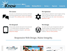 Tablet Screenshot of iknowwebdesign.com